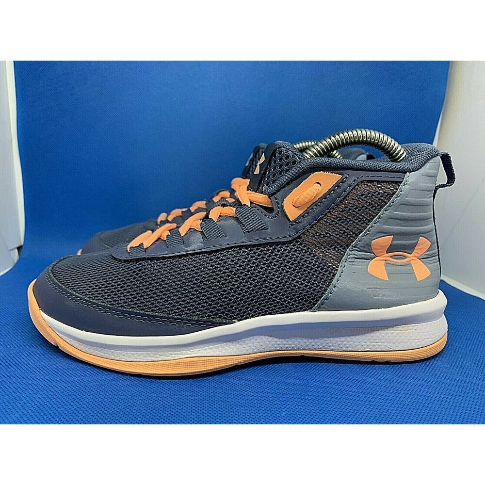 2018 UNDER ARMOUR UA GPS Jet Shoe Sneakers 3021185-500 Youth Size 3Y Blue Coral